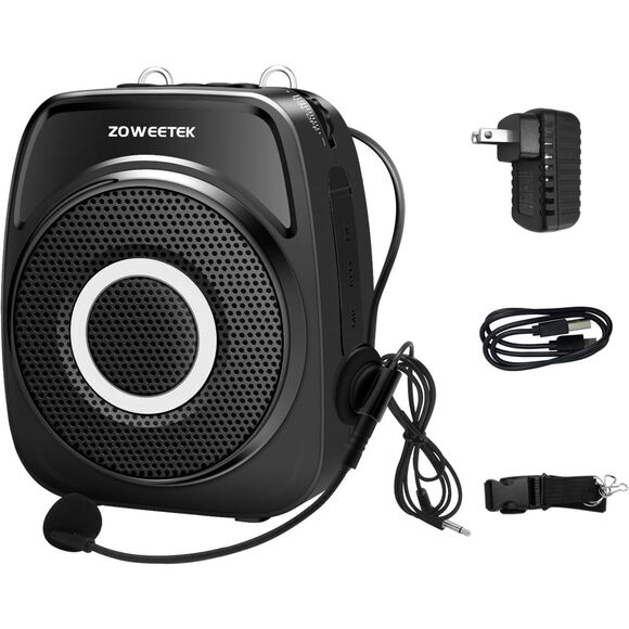ZOWEETEK Voice Amplifier with Wireless Microphone Headset - New - Picture 2 of 9